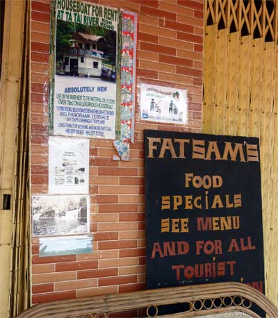 fat sam's restaurant, koh kong, cambodia