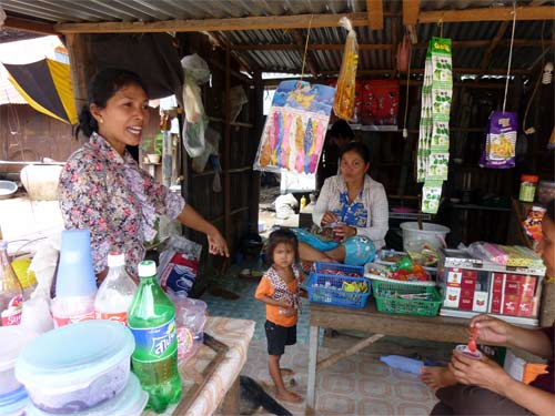 Small streetside market