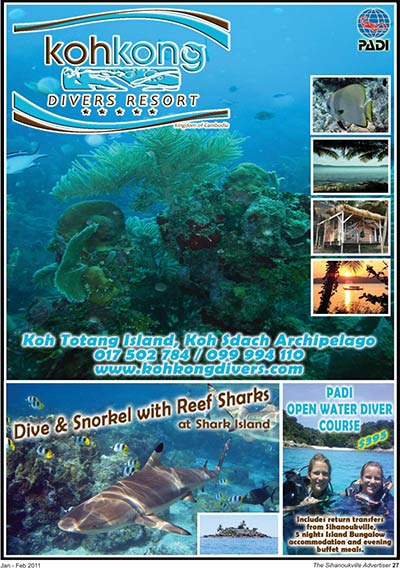 koh kong divers resort.  koh totang island, koh sdach 